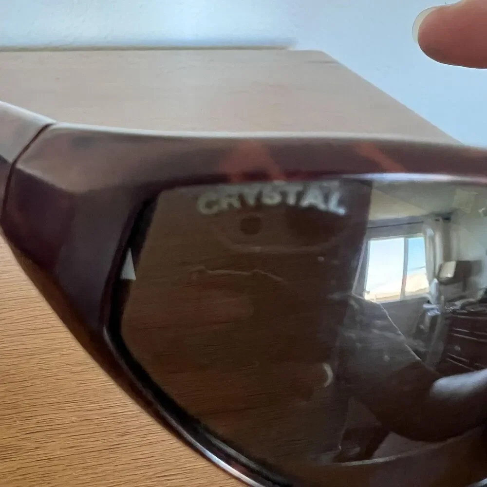 Legend Crystal Polarized Sunglasses‎ Brown Tortoiseshell Japan Sport Wrap Mens